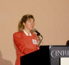 Rosa Gatti at the TV Critics Forum in 1987.